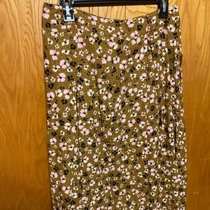 Midi floral skirt